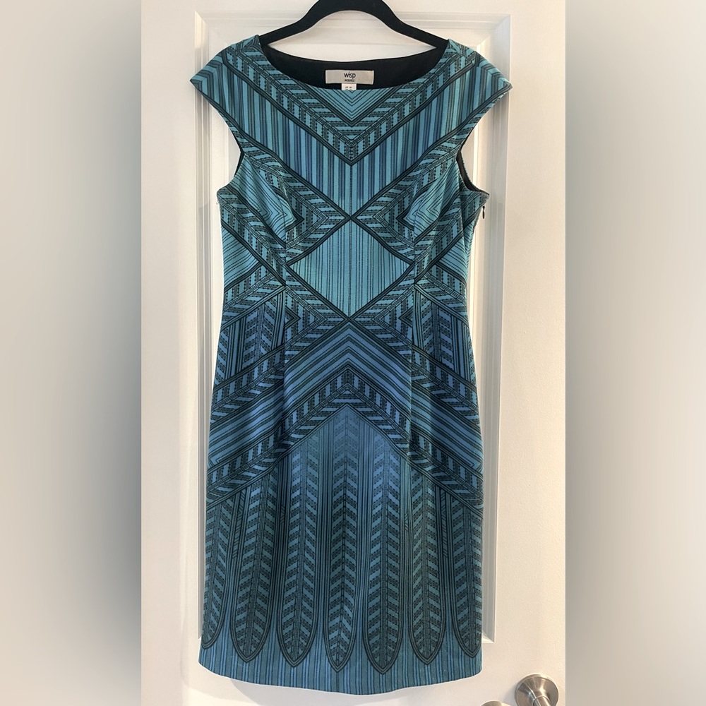 Blue mini dress